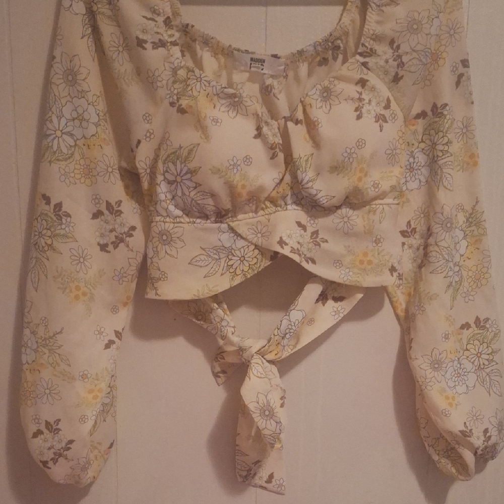 Floral Cream Women's Top